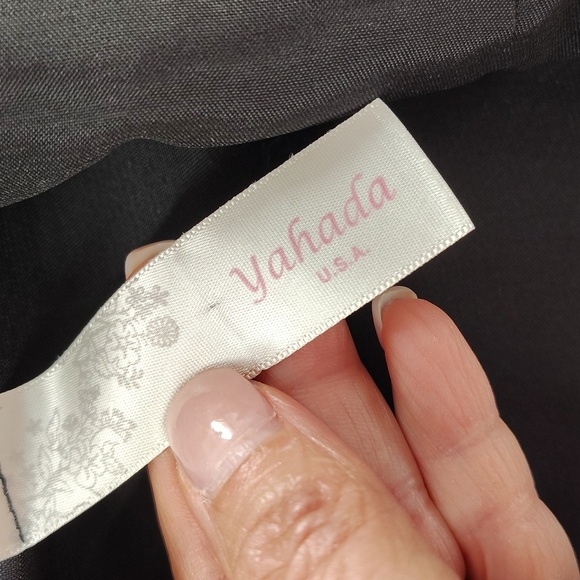 Yahada Open Cardigan Light Jacket Faux Fur Lined Size Medium Cream Brown Black - Picture 4 of 8